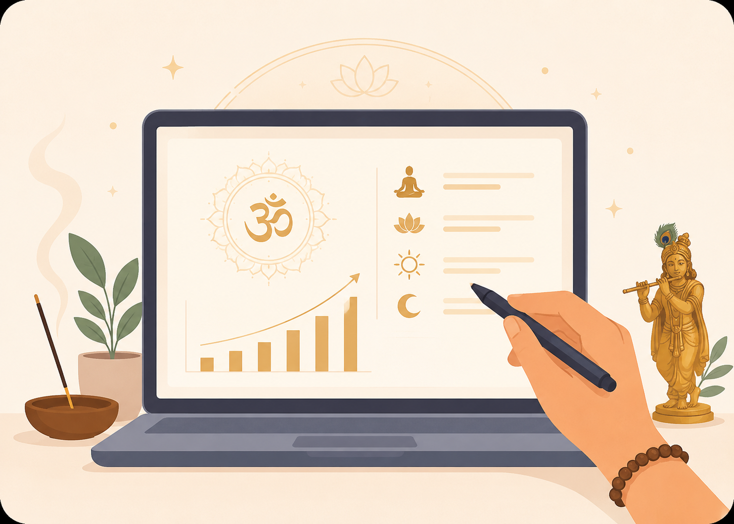 What is inside your daily report illustration